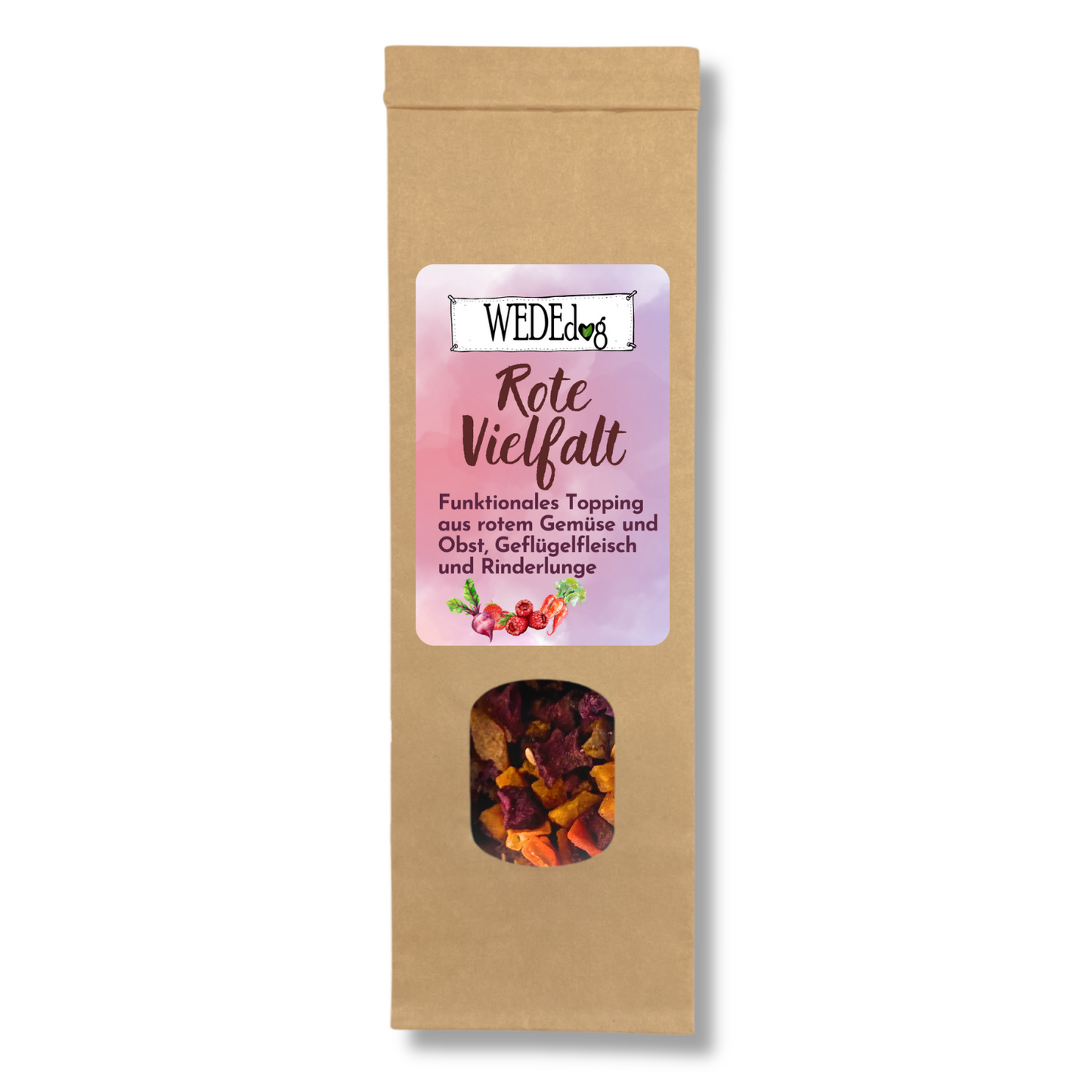 WEDEdog Hundefutter Topping Rote Vielfalt 150g I Topping Hundefutter