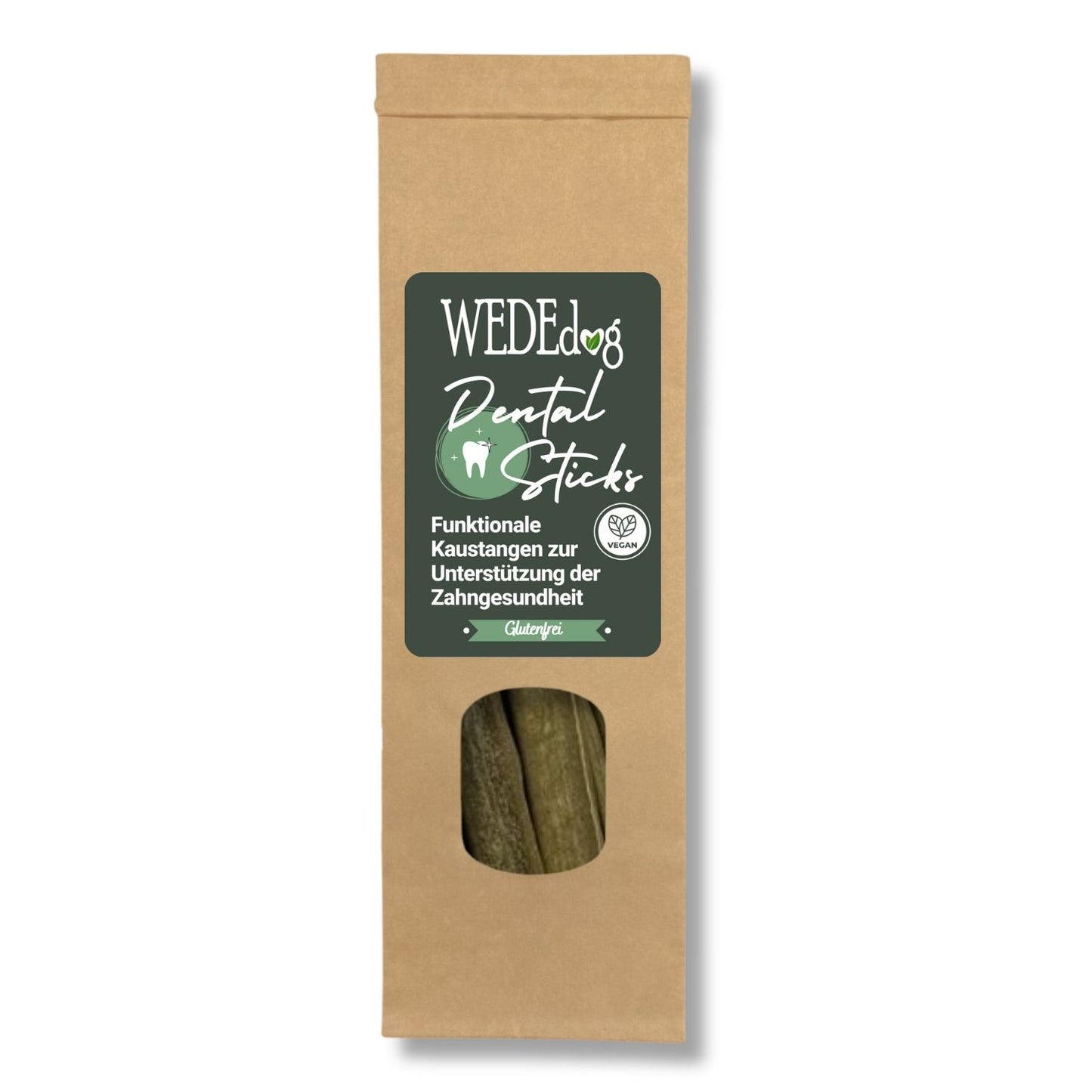 WEDEdog DENTAL STICKS Kausticks 115g I Zahnstein Hund I Kausticks Hund vegan
