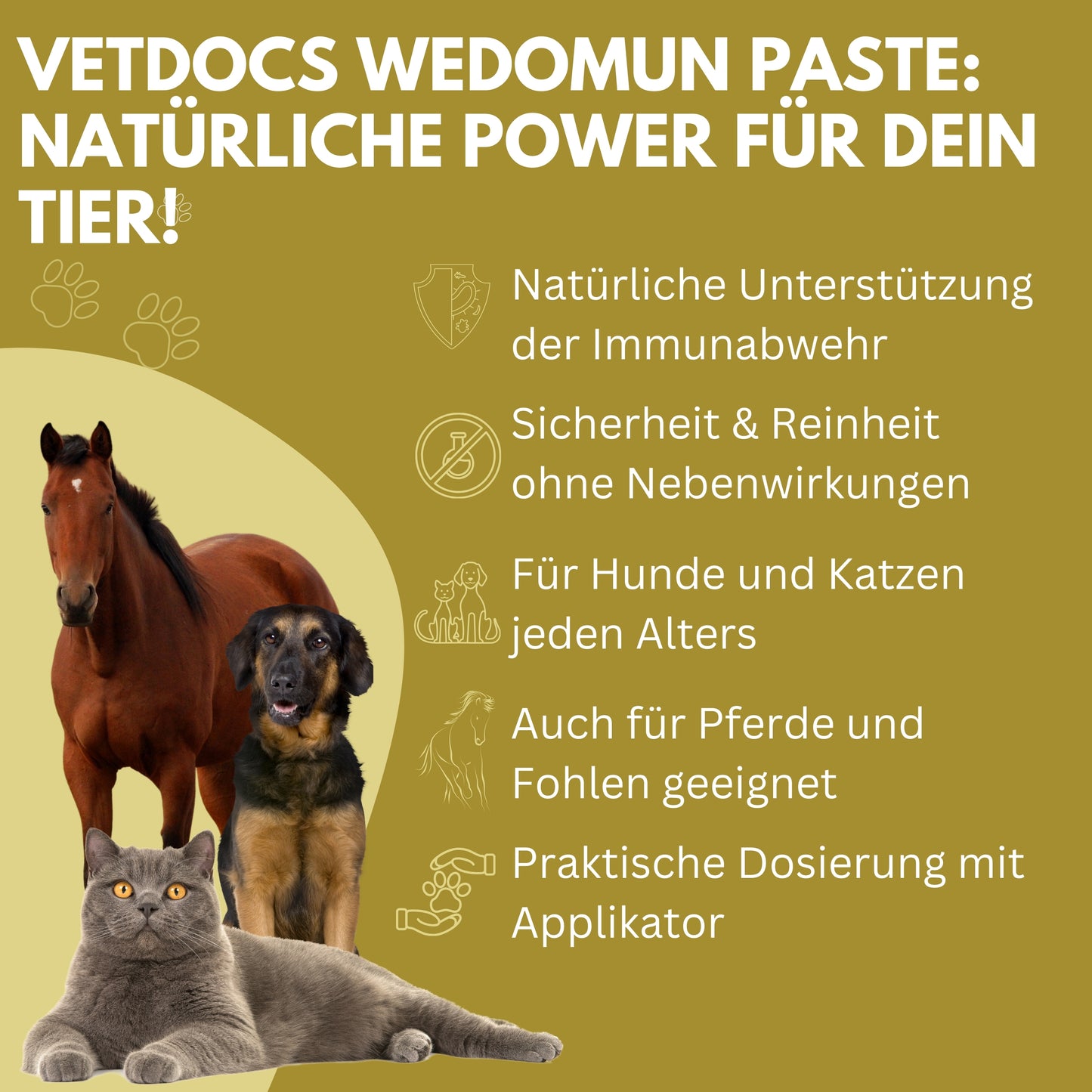 vetDocs Wedomun Colostrumpaste Hund Katze Pferd 30ml