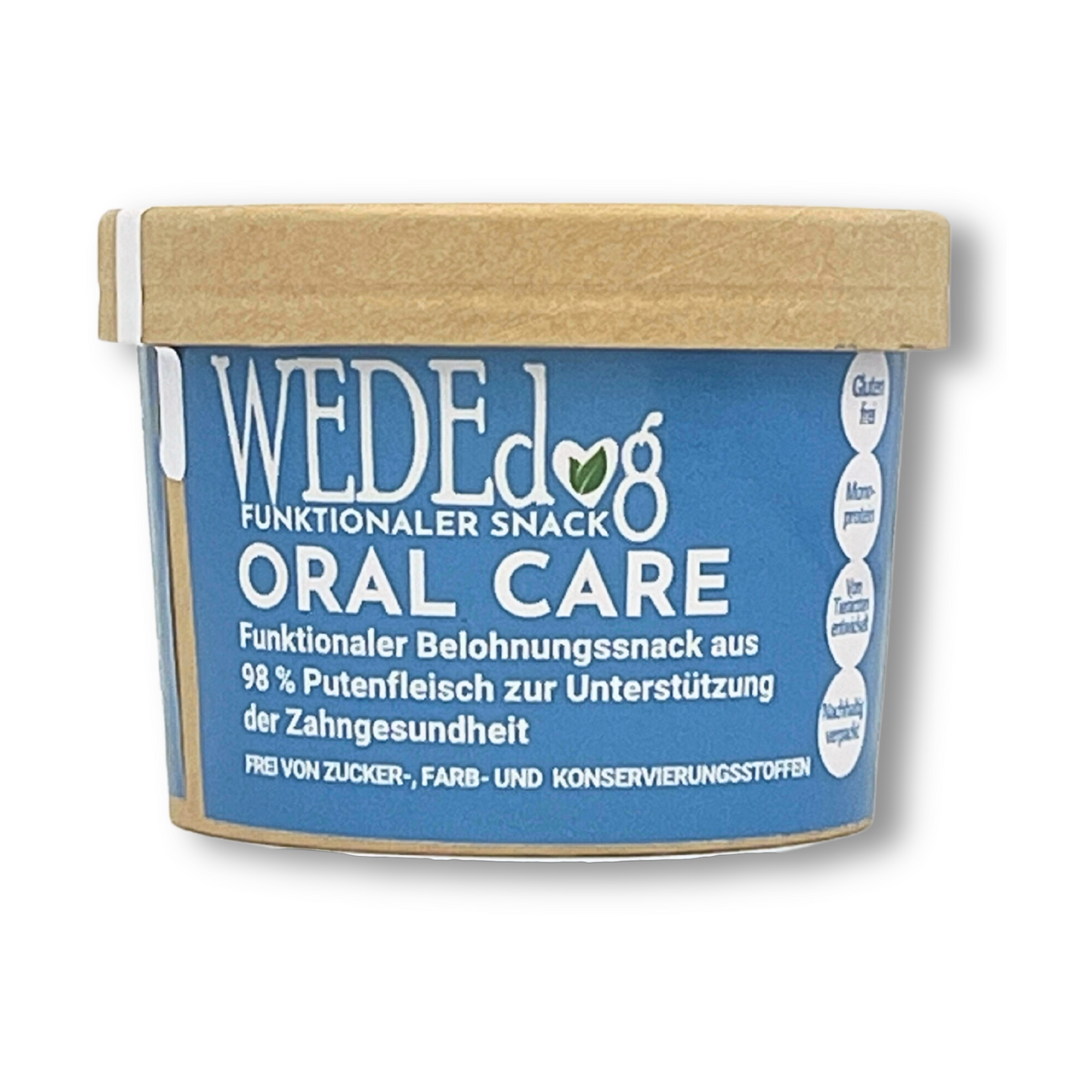 Hundekausnack I Zahnpflege für Hunde I WEDEdog ORAL CARE I Zahngesundheit Hund I Zahnhygiene Hund I 80g