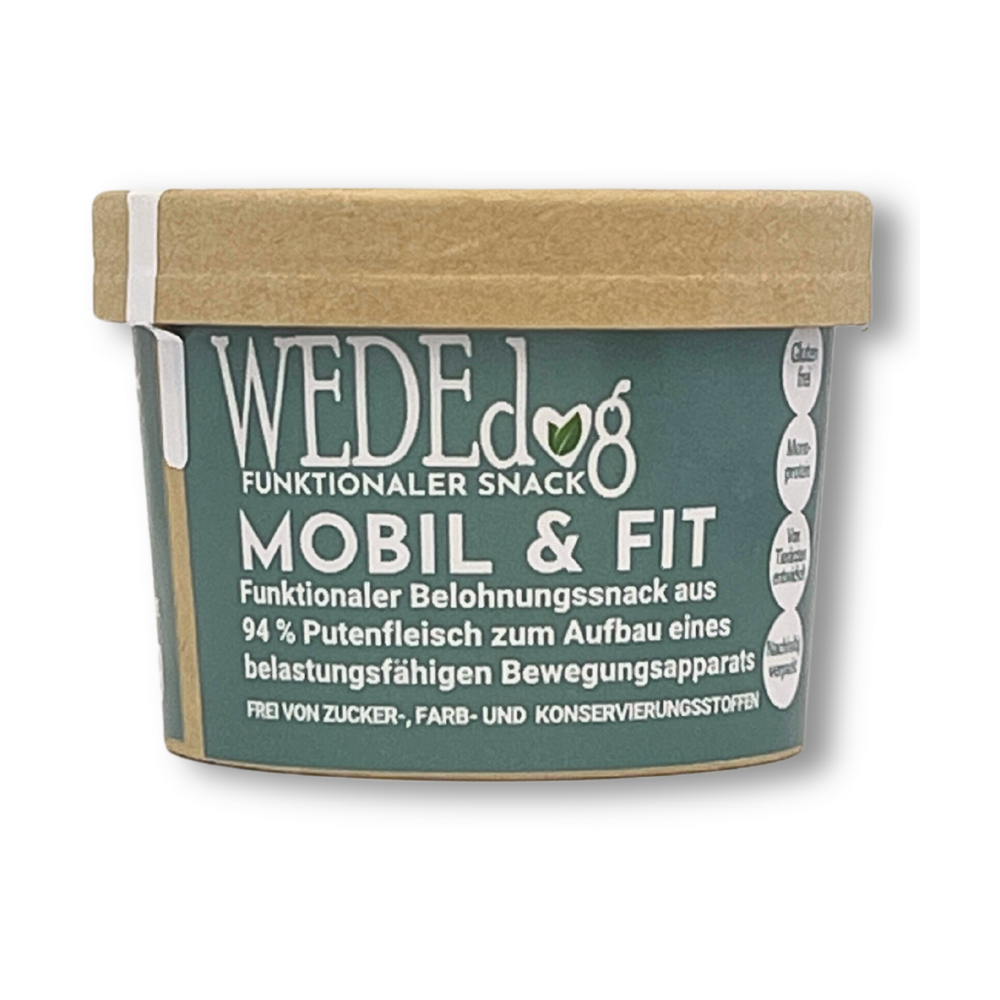 Hundekausnack I Muskelaufbau Hund I WEDEdog MOBIL & FIT I Hund Muskelaufbau Ernährung I Hund Muskelaufbau I 80g