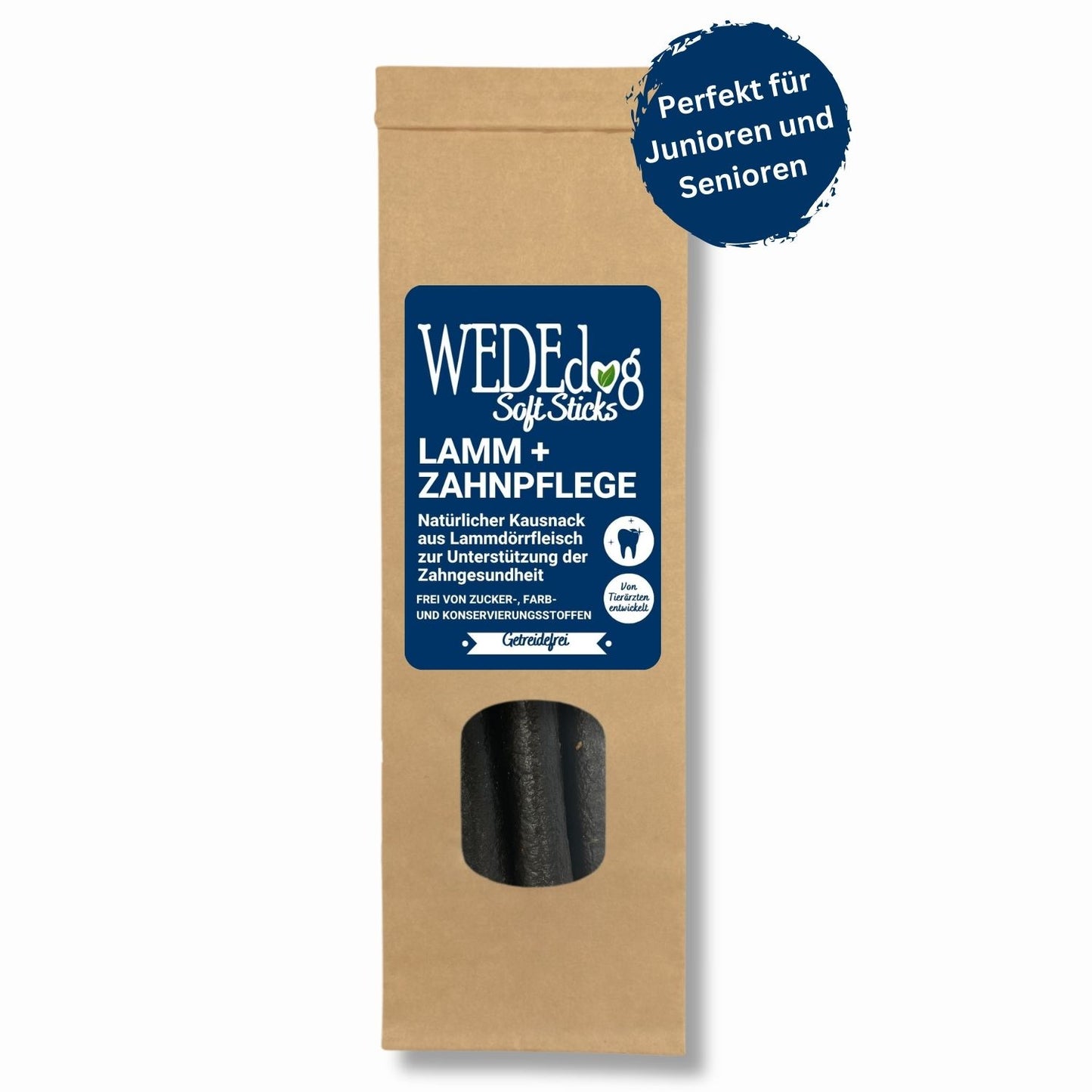 WEDEdog SOFT Sticks Lamm Zahnpflege Kausticks I Zahnstein Hund I Zahnreinigung Hund