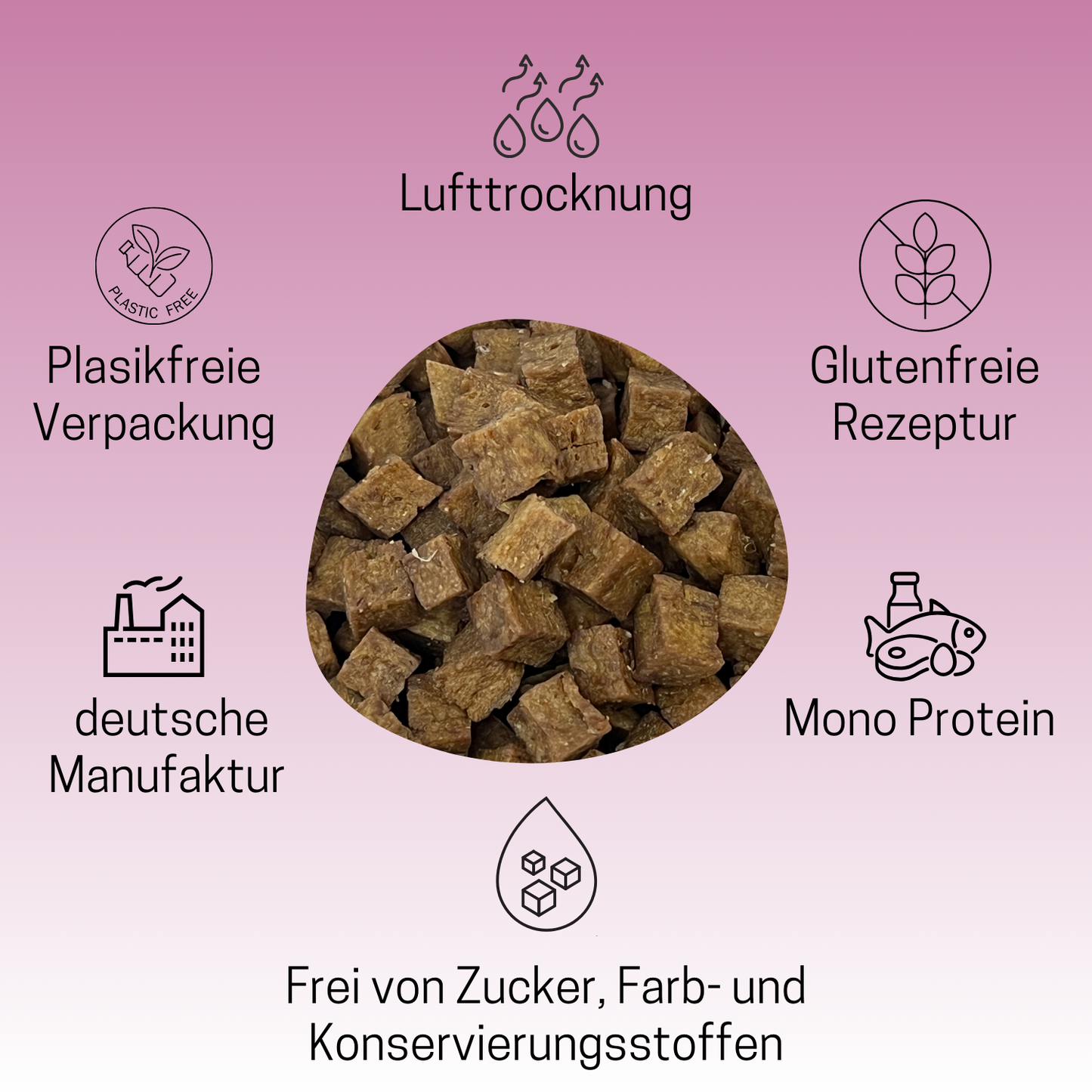 Hundekausnack I Fellpflege Hund I WEDEdog SKIN & COAT I Stoffwechsel Hund I Hunde Fellpflege I 80g
