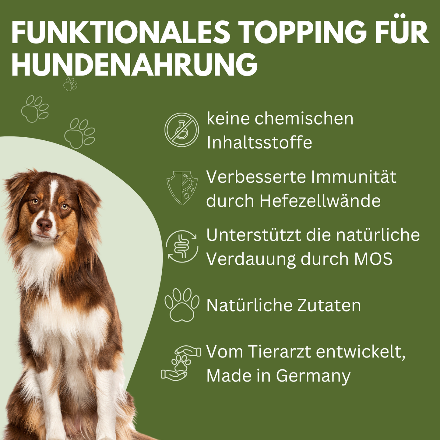 Hundefutter Topping I WEDEdog Topping "Wilder Garten" I Topping Hundefutter in Premium-Qualität I 150g