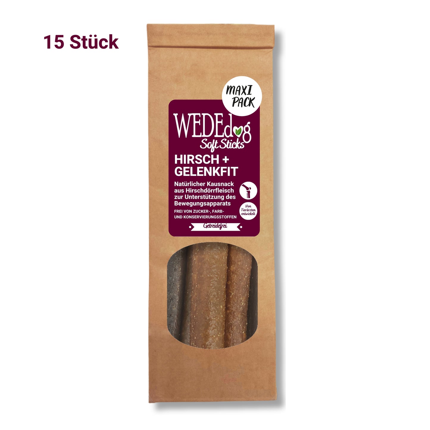 WEDEdog SOFT Sticks Hirsch Gelenkfit Kausticks