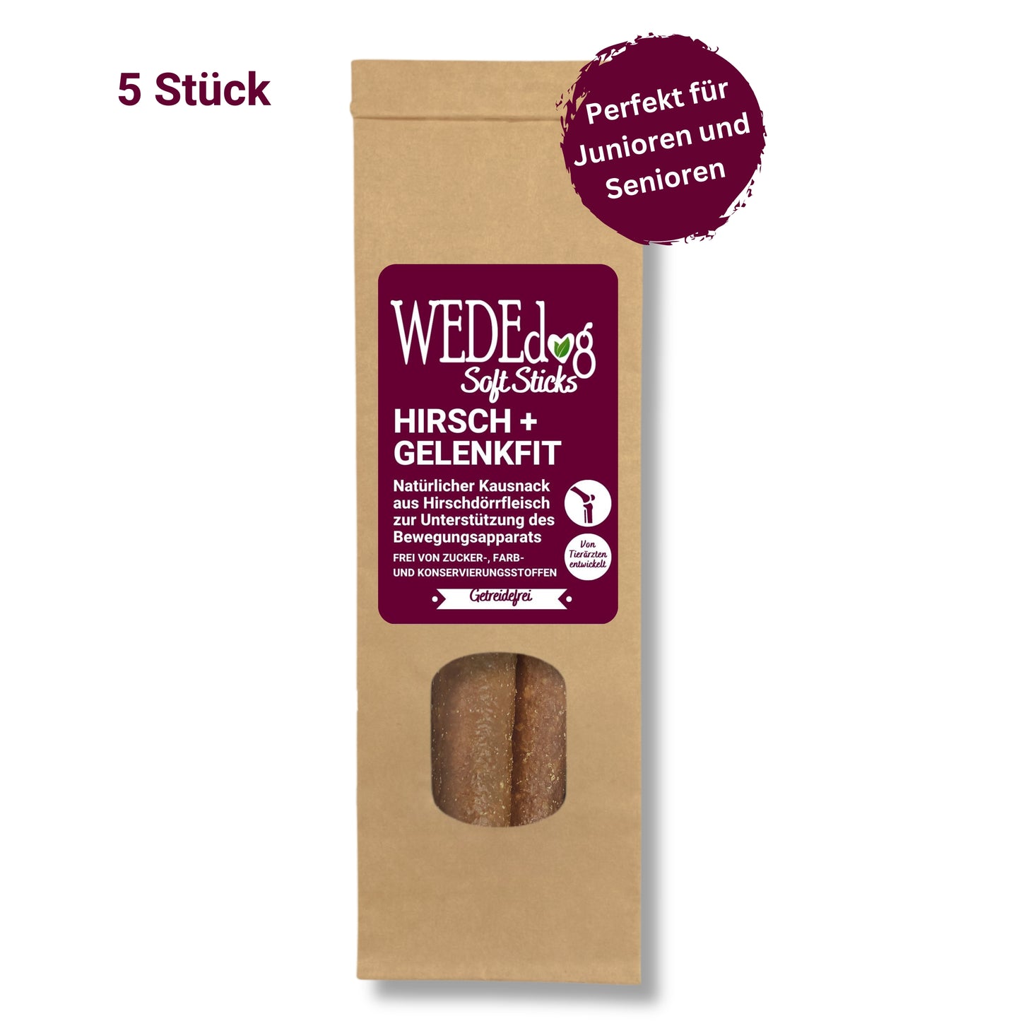 WEDEdog SOFT Sticks Hirsch Gelenkfit Kausticks